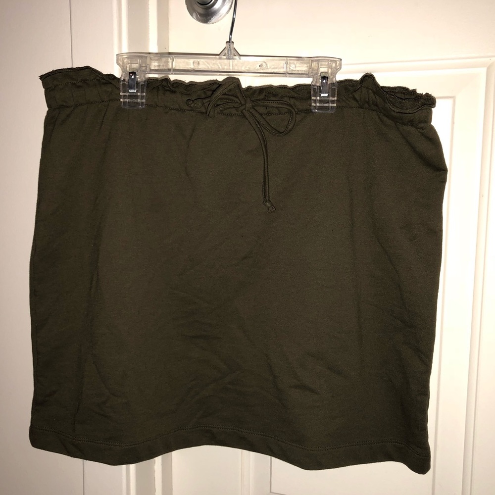 Green skirt